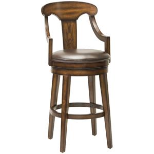 Hillsdale Wood Stools 30.5" Upton Swivel Bar Stool